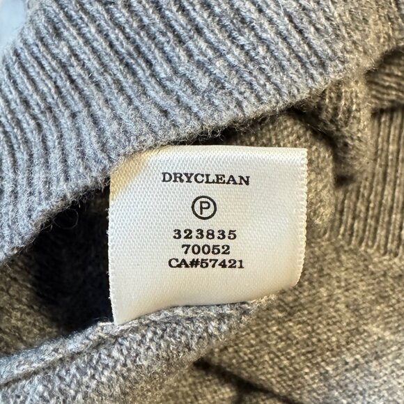 ANN TAYLOR Cashmere Gray Drape Neck Sweater - Picture 5 of 8